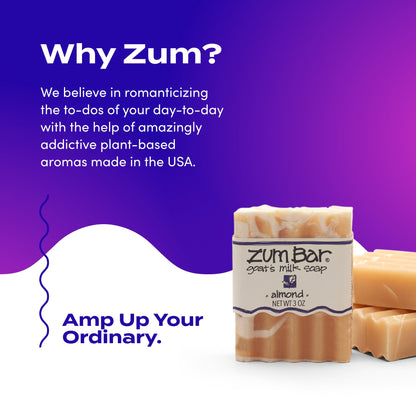 Zum Bar Goat's Milk Soap - 3 oz (6 Pack) - Almond