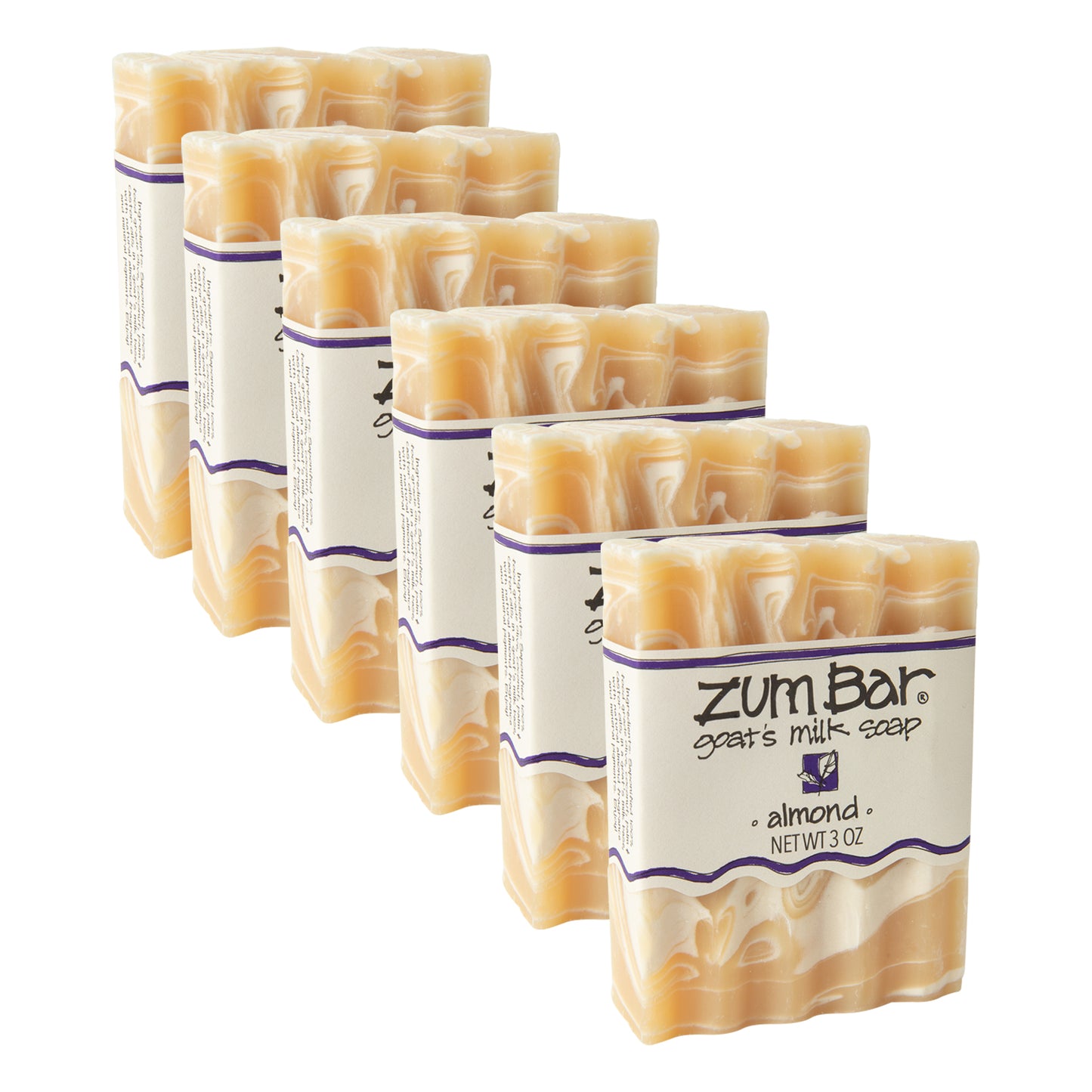 Zum Bar Goat's Milk Soap - 3 oz (6 Pack) - Almond