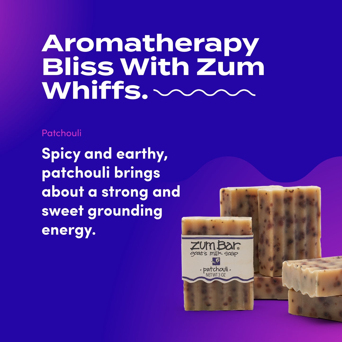Zum Bar Goat's Milk Soap - Patchouli - 3 oz (6 Pack)