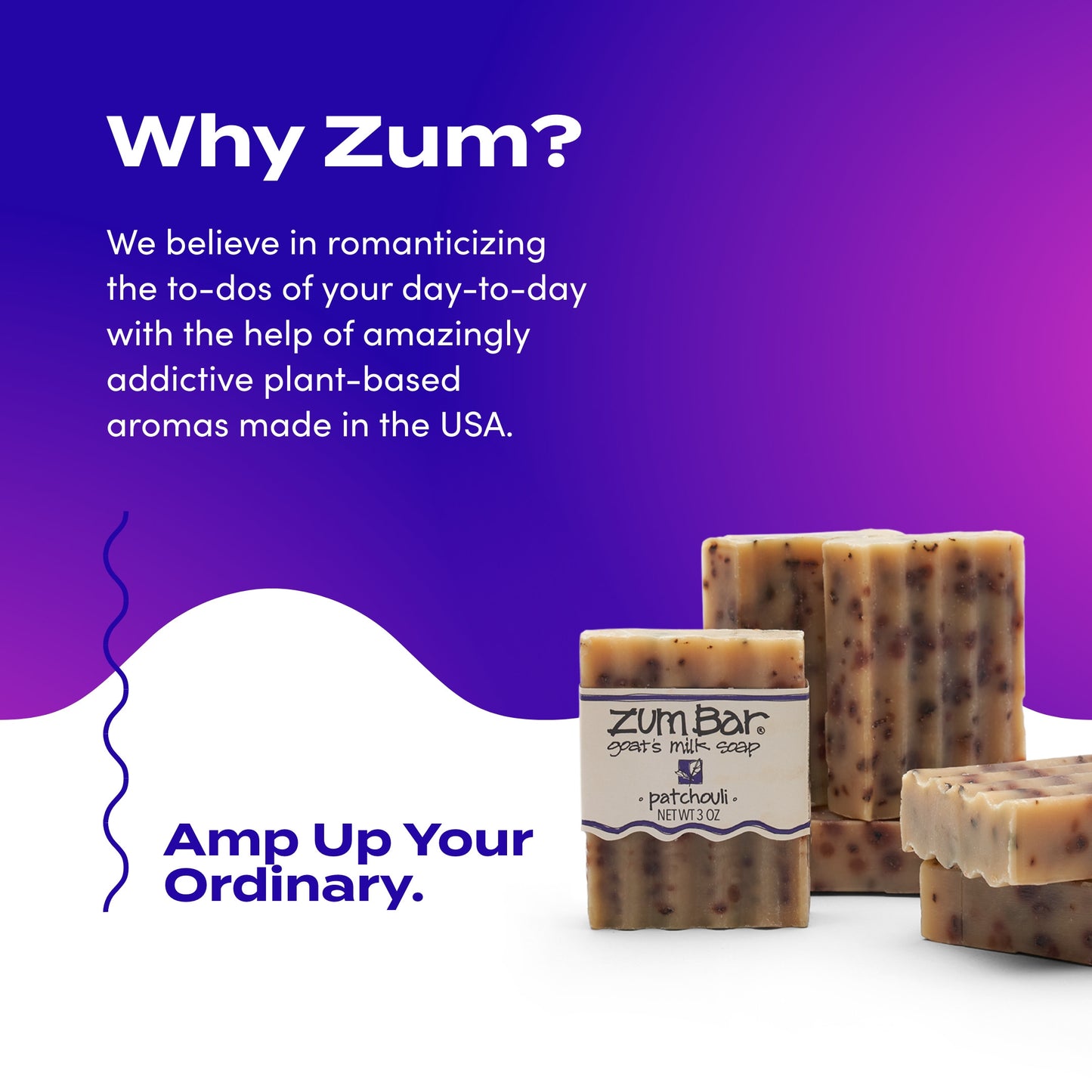 Zum Bar Goat's Milk Soap - Patchouli - 3 oz (6 Pack)