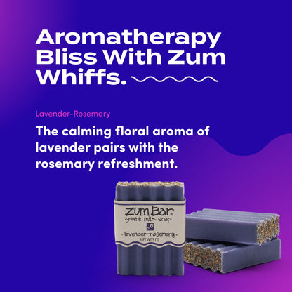 Zum Bar Goat's Milk Soap - Lavender-Rosemary - 3 oz (3 Pack)