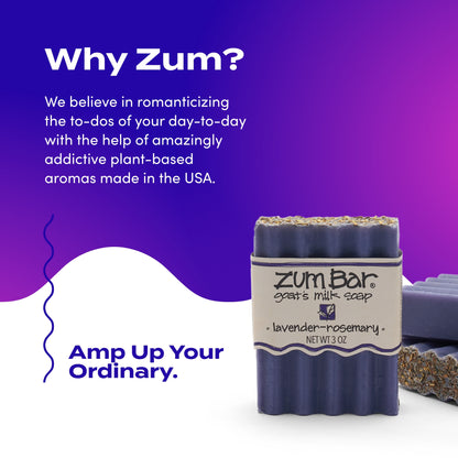 Zum Bar Goat's Milk Soap - Lavender-Rosemary - 3 oz (3 Pack)