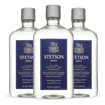 SCENT BEAUTY, Stetson Spirit All Over Hair & Body Wash - 3 Pack