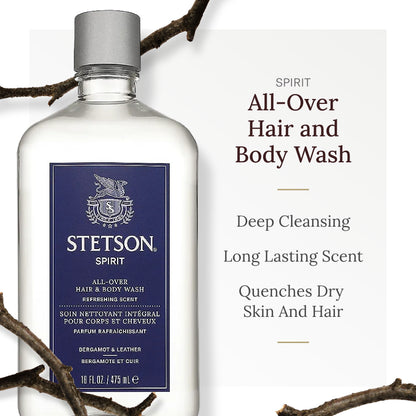 SCENT BEAUTY, Stetson Spirit All Over Hair & Body Wash - 3 Pack