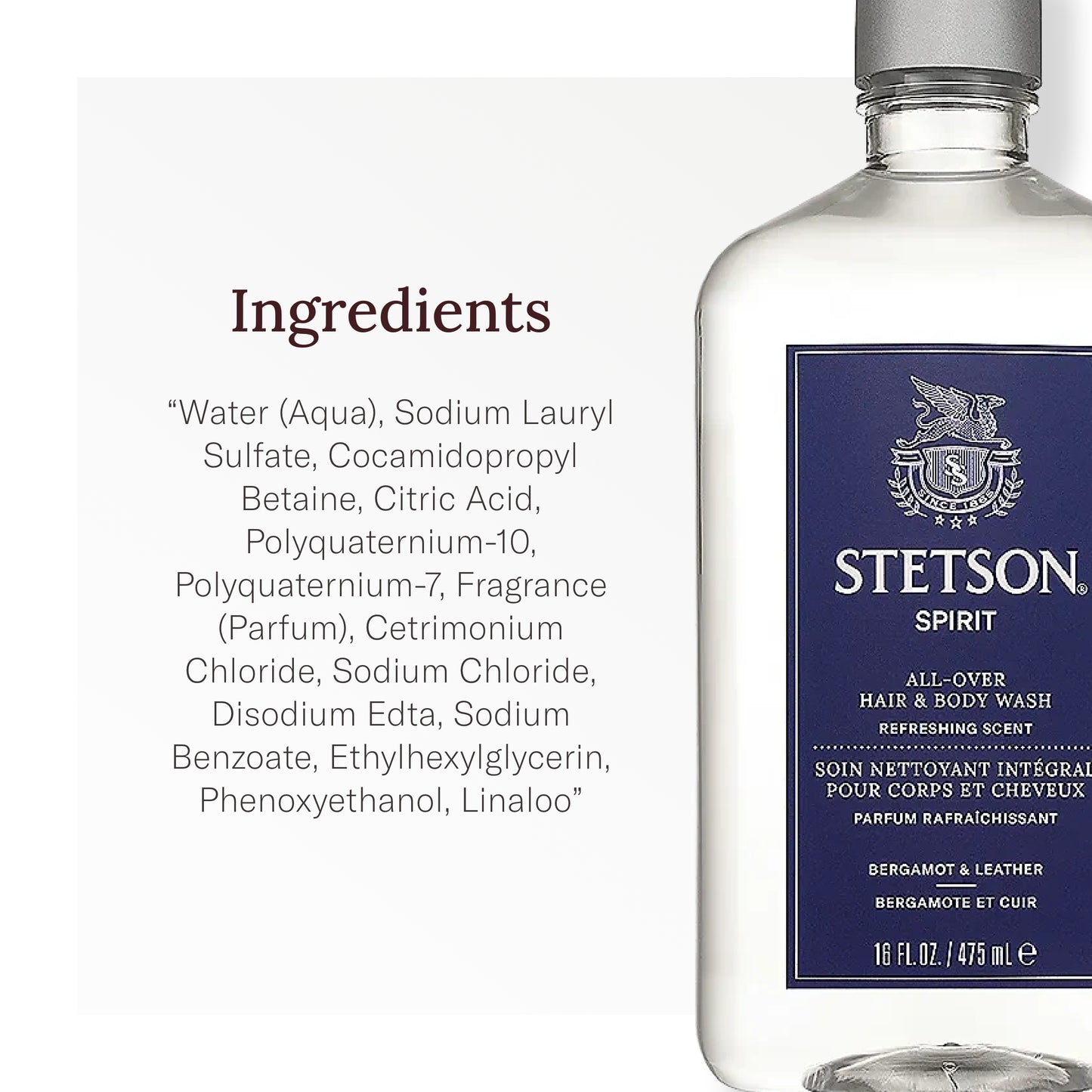 SCENT BEAUTY, Stetson Spirit All Over Hair & Body Wash - 3 Pack