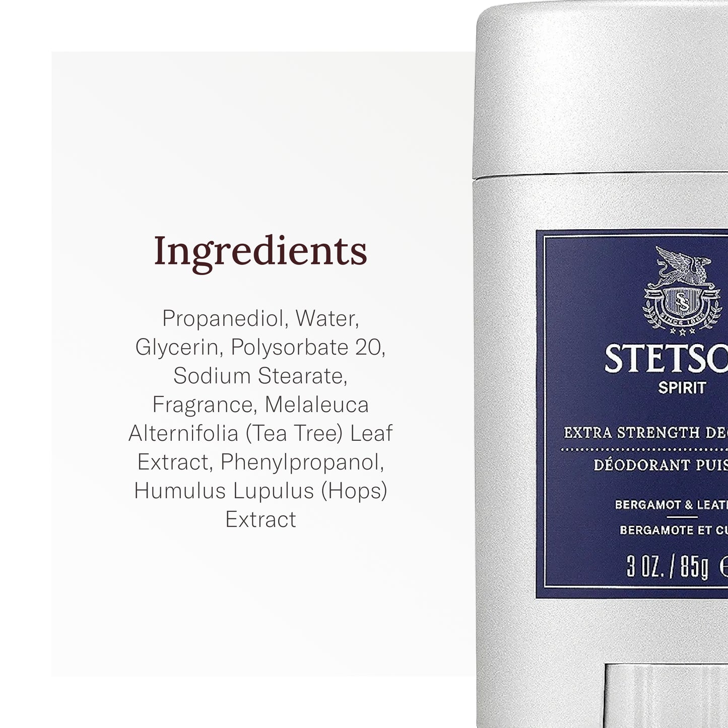 Stetson Spirit Heavy Duty Deodorant by Scent Beauty - 3 Pack