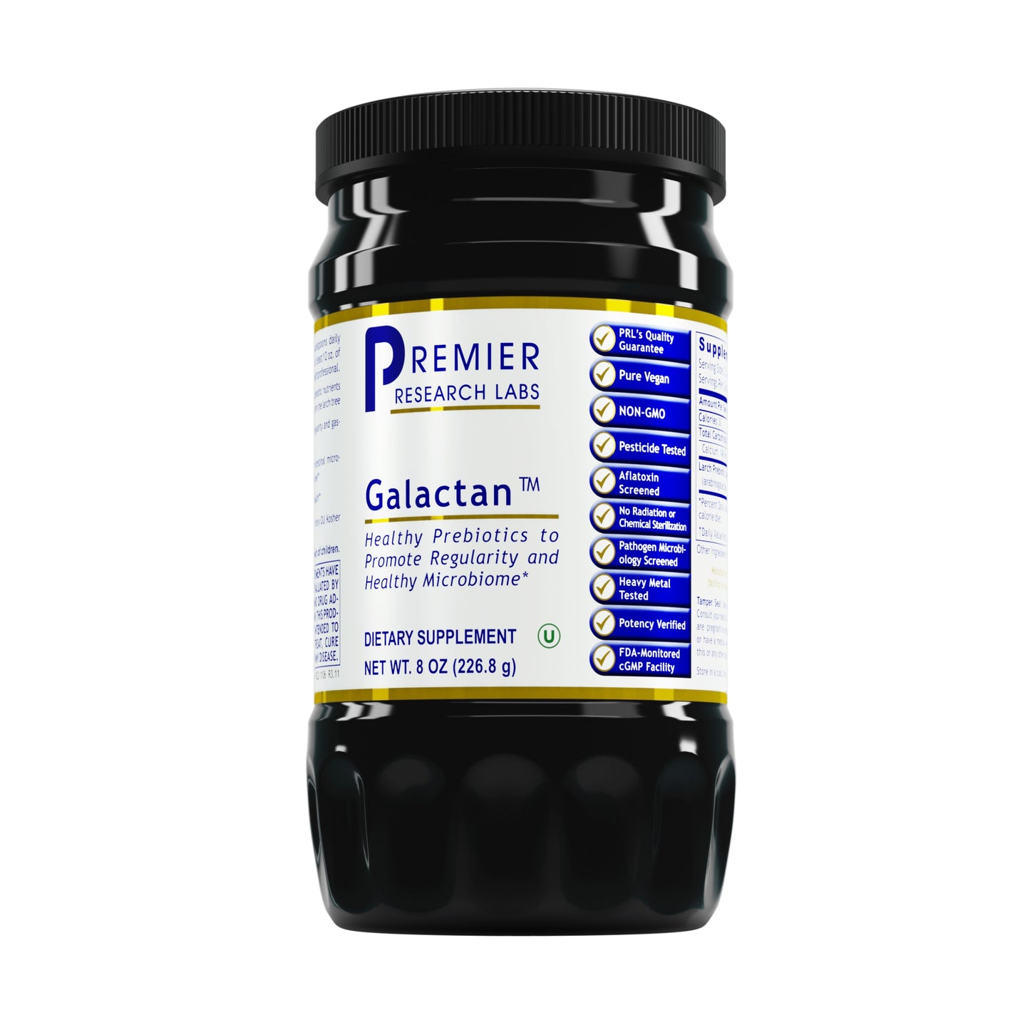 Premier Research Galactan, Immune-Supporting Fiber & Gastrointestinal Support, Dietary Supplement, 8 Oz (226.8 G)