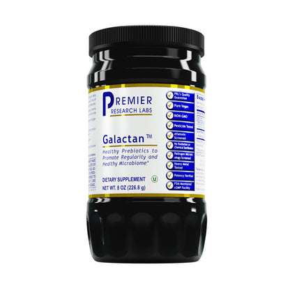 Premier Research Galactan, Immune-Supporting Fiber & Gastrointestinal Support, Dietary Supplement, 8 Oz (226.8 G)