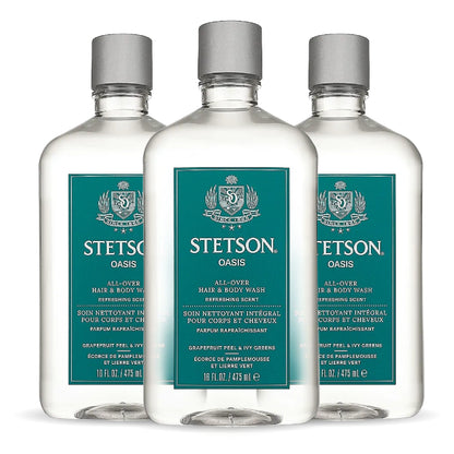 SCENT BEAUTY, Stetson Oasis All Over Hair & Body Wash - 3 Pack