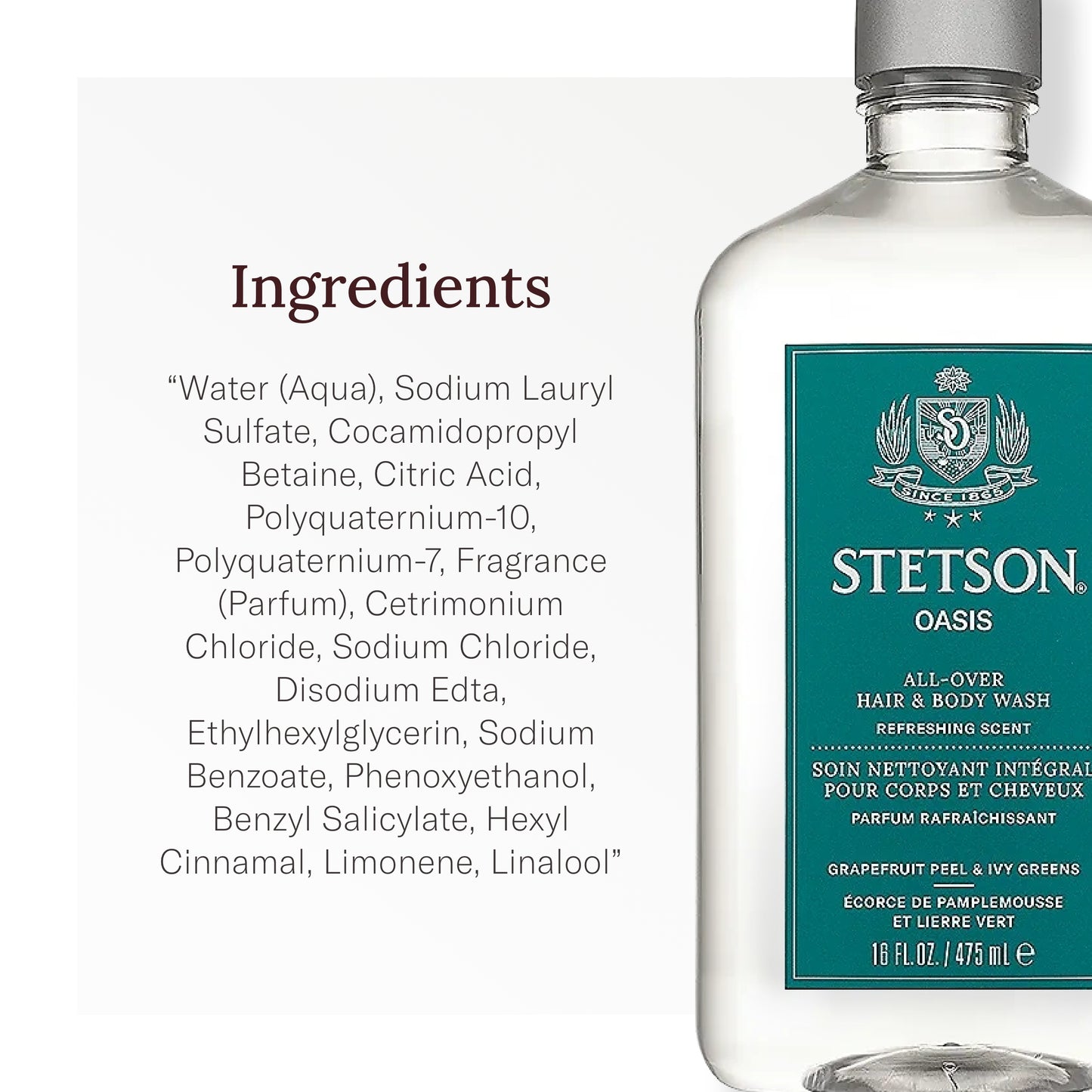 SCENT BEAUTY, Stetson Oasis All Over Hair & Body Wash - 3 Pack