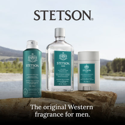 SCENT BEAUTY, Stetson Oasis All Over Hair & Body Wash - 3 Pack