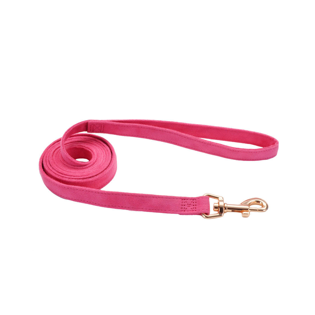 Coastal - Accent Fashion - Microfiber Dog Leash, Posh Pink with Flower, 5/8" x 06'