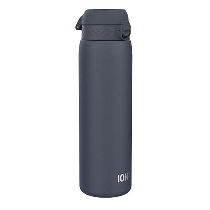 Ion8 Stainless Steel Water Bottle - Food-Safe and Odor Resistant - Fits Car Cup Holders, Backpack Pockets, and More, 40 oz / 1200 ml (Pack of 1) - OneTouch 2.0 - Navy 2.0