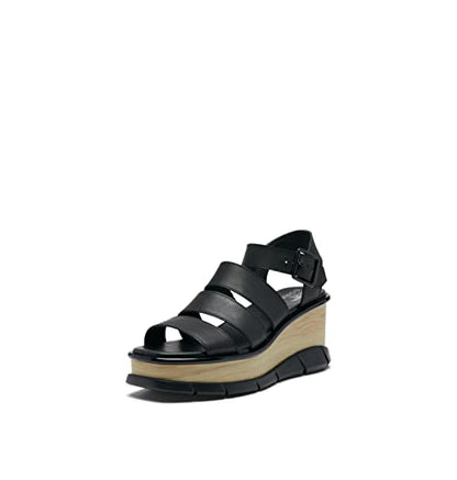 SOREL Women's Joanie III Ankle Strap Sandals - Black, Black - Size 9
