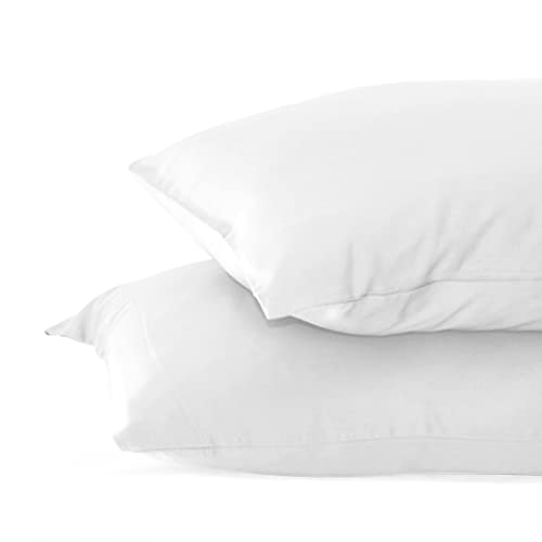 Cariloha Resort Bamboo Pillowcase Set - Breathable Fabric, Moisture-Wicking and Irresistibly Soft - King - White - Set of 2