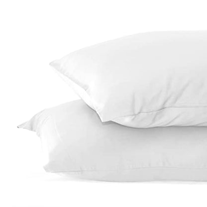 Cariloha Resort Bamboo Pillowcase Set - Breathable Fabric, Moisture-Wicking and Irresistibly Soft - King - White - Set of 2