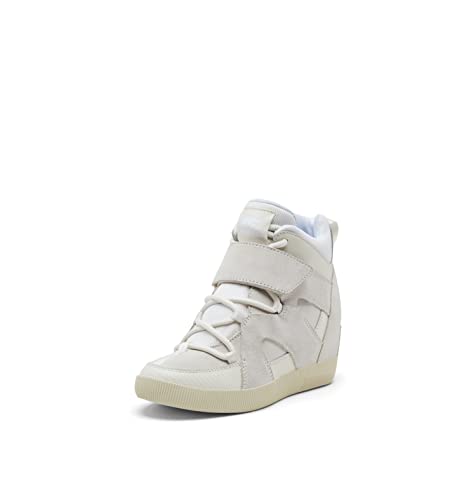 SOREL Women's Out 'N About Sport Wedge Boot - White, Sea Salt - Size 10