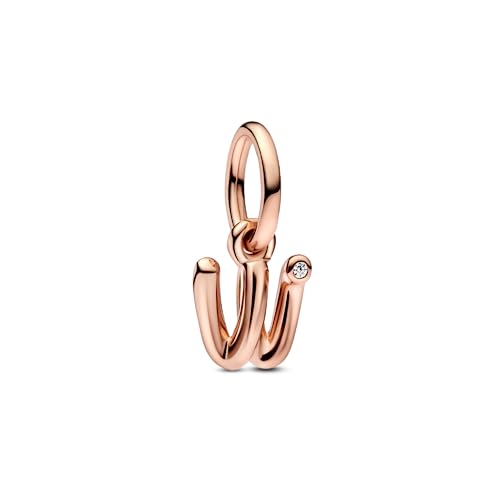 Pandora Letter w Script Alphabet Dangle Charm,with Gift Box