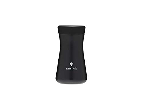 Snow Peak Tsuzumi Bottle - Compact, Durable, Insulated Bottle - Stainless Steel - 350 ml - Black
