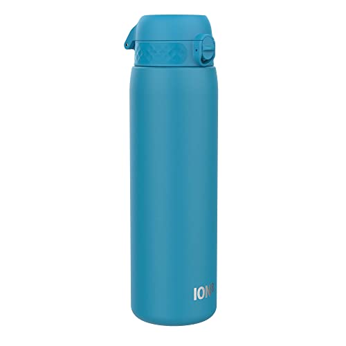 Ion8 Double Wall Stainless Steel Leakproof Water Bottle - 34 oz/1000 ml - Blue