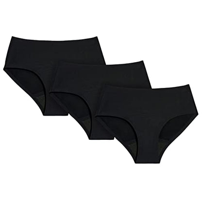 Knix Teen Girl Super Leakproof Boyshort Underwear - Black - Small - 3PK