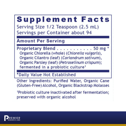 Premier Research Premier HM-ND, Fermented Chlorella, and Greens Complex. Dietary Supplement 8 Fl Oz