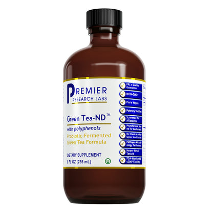 Premier Green Tea - ND, Probiotic-Fermented Green Tea Formula. Micro-Cultured Delivery System. 8 fl oz