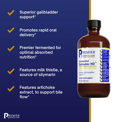 Premier Research Gallbladder-ND, 8 Fl Oz (235 mL), Premier Gallbladder Support