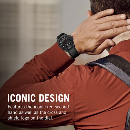 Victorinox Alliance Swiss Army Heritage Analog Watch with Black Dial and Black Leather Strap - Timeless Wristwatch