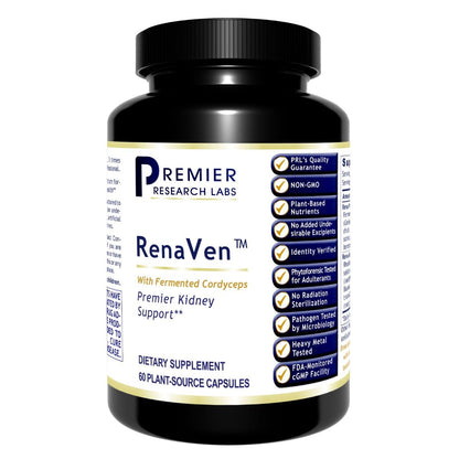 Premier Research RenaVen, 60 Capsules, Provides Effective Support for Optimal Kidney Health