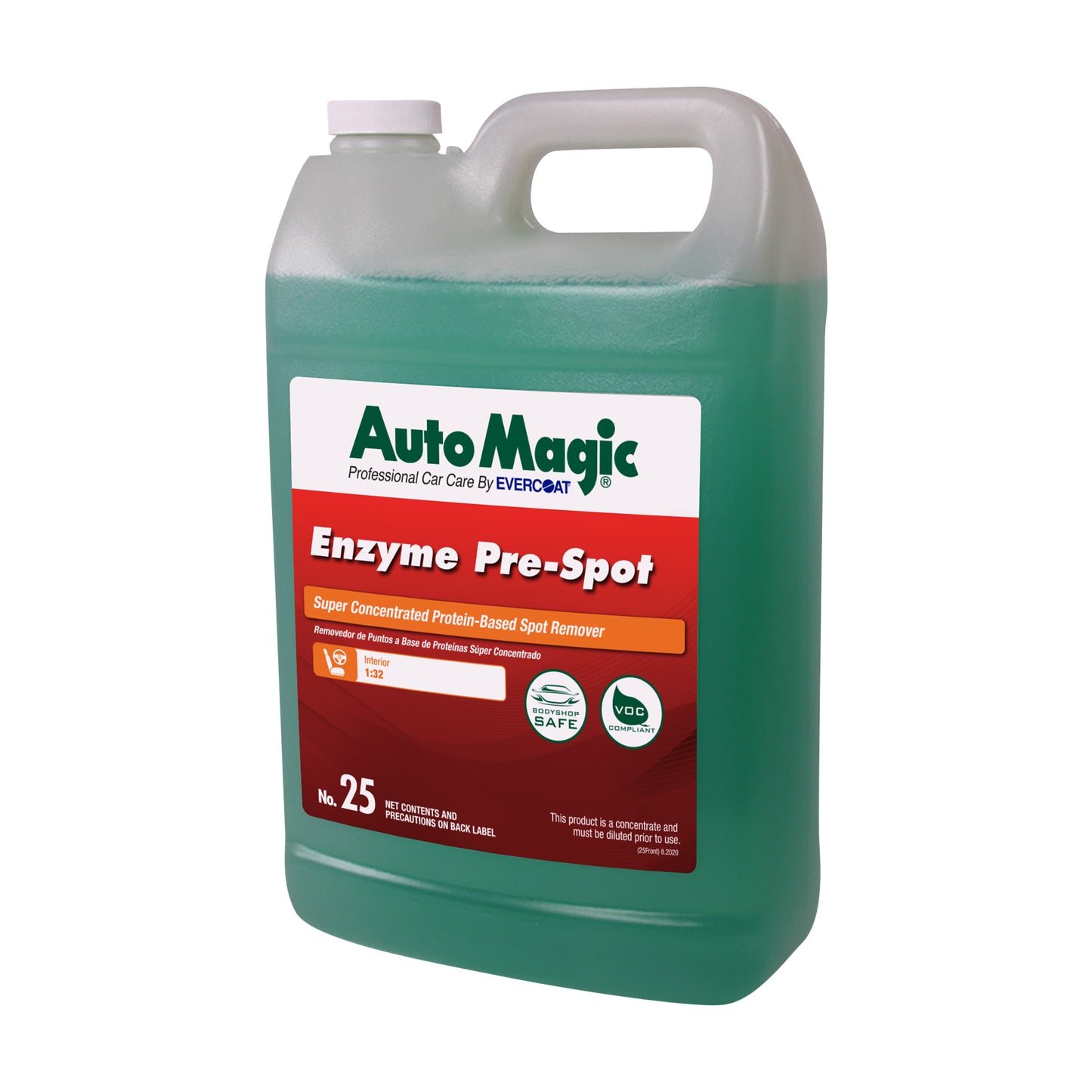Auto Magic Enzyme Pre-Spot Concentrate - Spot Cleaner for Carpets, Upholstery & Fabric - 128 Fl Oz