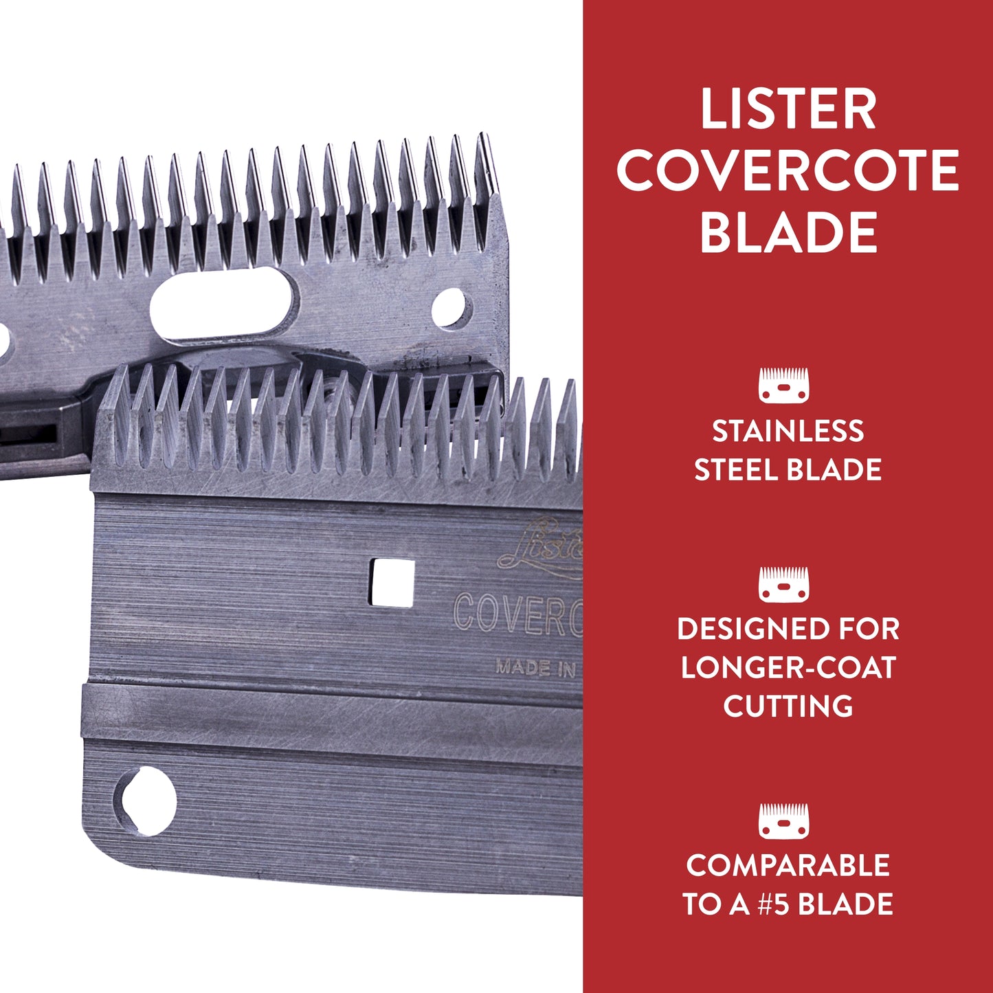 Lister Covercote Blade for The Star, Legend, Liberty, and Fusion Animal Clippers