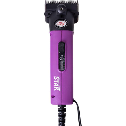 Lister Star Large Animal Clipper with Fine Blade for Horses, Cattle, Sheep, and Livestock, Purple with Hard Case (258-34502)