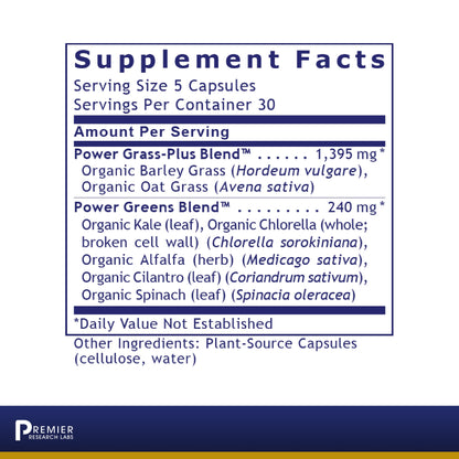 Premier Research Greens Caps, Premier (150 V-Caps)