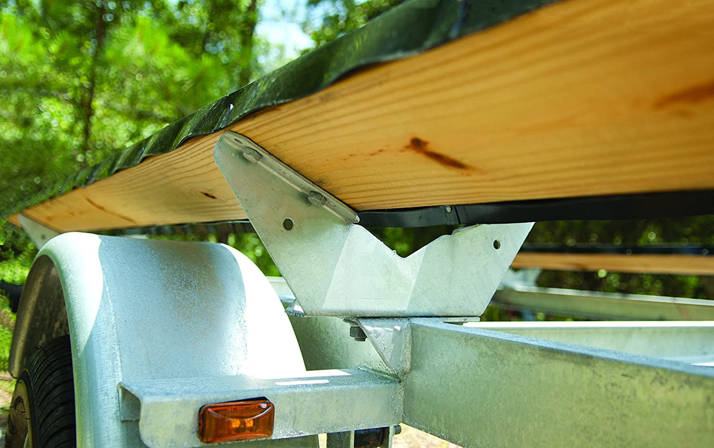 CE Smith - Trailer 26244GA Pontoon Wing Bracket - 15 3/4" x 2" x 6", 1/2" Wide Slot 7" Long