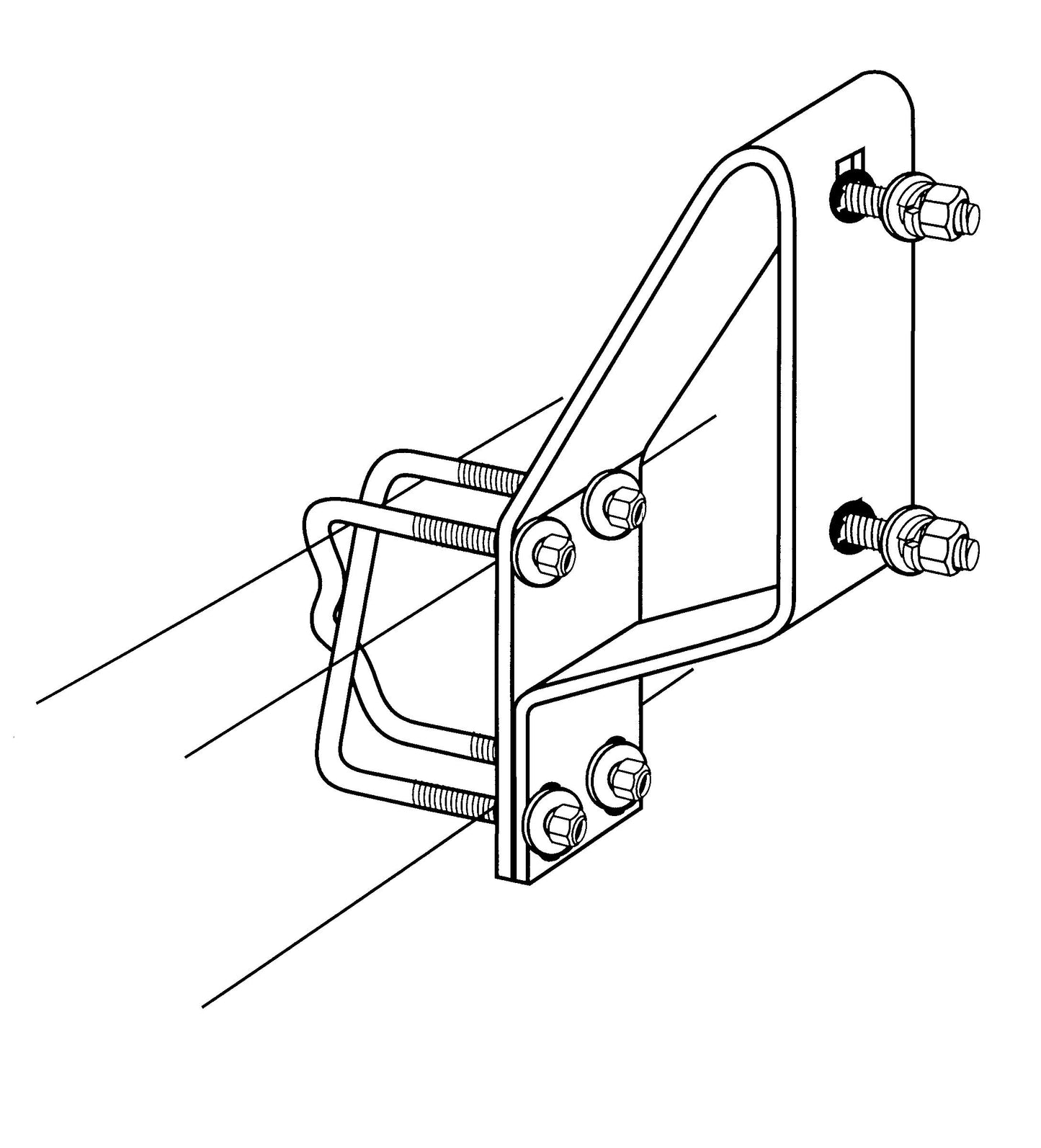 CE Smith - 27310G Heavy Duty Side Mount Spare Tire Carrier for Trailer - Holder for 4 or 5 Lug Wheels Up to 15"