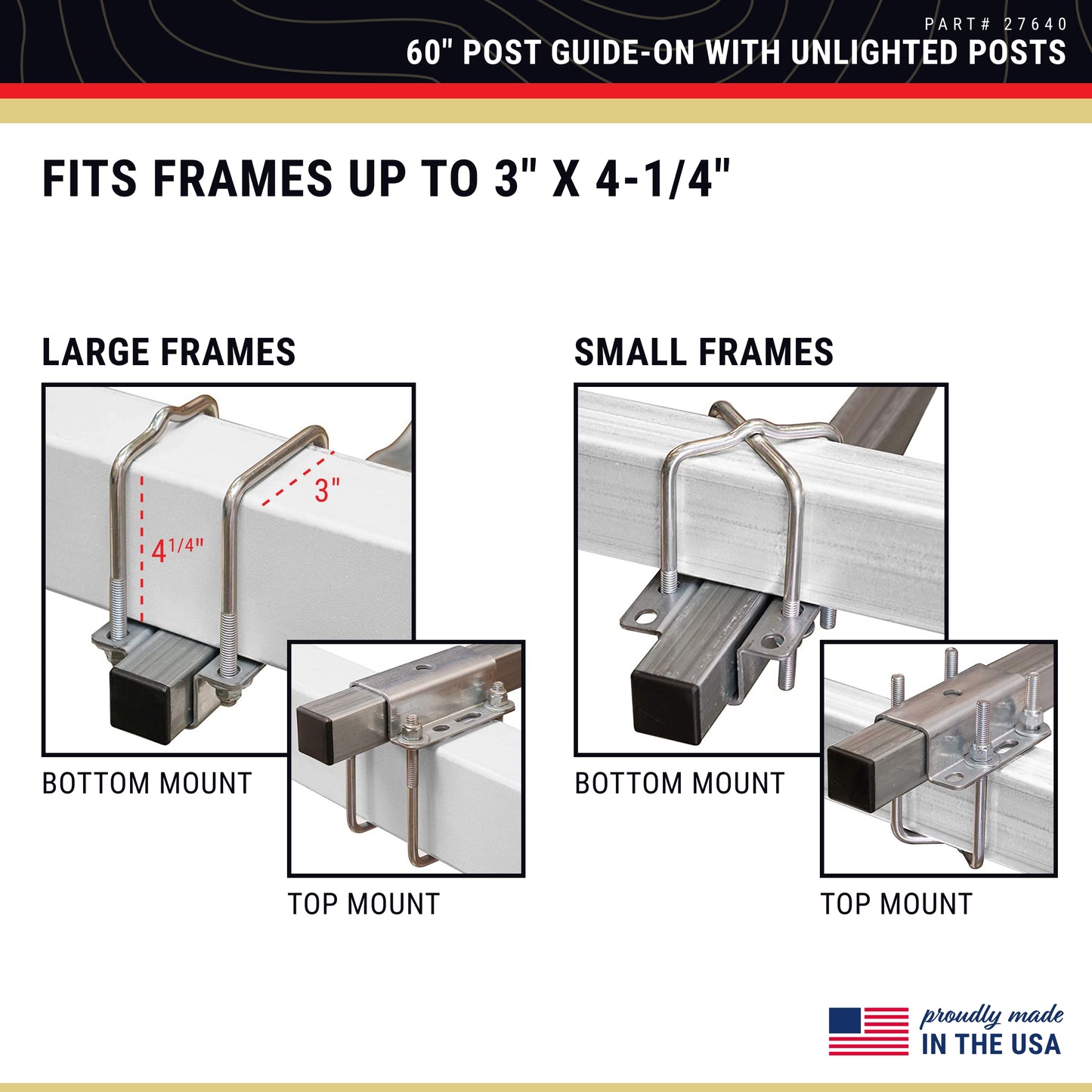 CE Smith - 27640 Guide-ON Post - Durable Boat Trailer Accessory - 60"