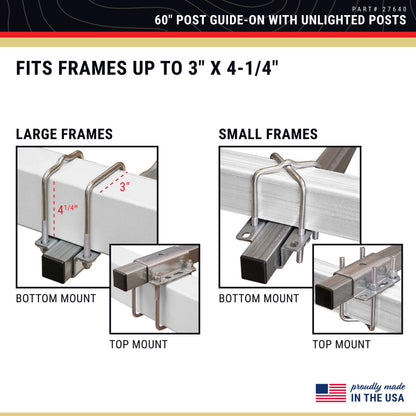 CE Smith - 27640 Guide-ON Post - Durable Boat Trailer Accessory - 60"