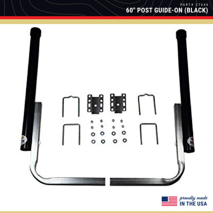 CE Smith - Trailer PVC Boxed Post Guide-On - Sturdy Boat Trailer Accessories & Replacement Parts - 60" - Black