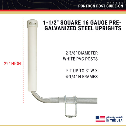 CE Smith - Guide-On Post Pontoon - Sturdy, Easy to Install Boat Trailer Accessories