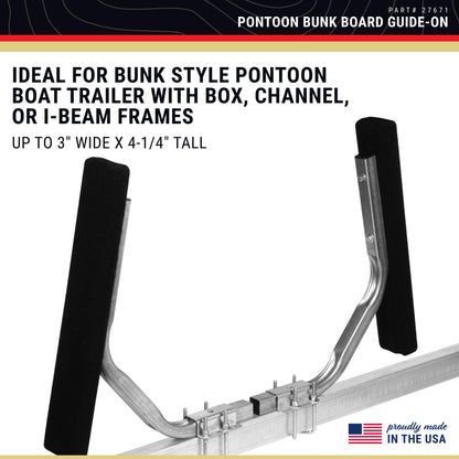 CE Smith - Trailer Pontoon Bunk Board Guide-On - Durable, Galvanized Replacement Part for Boating