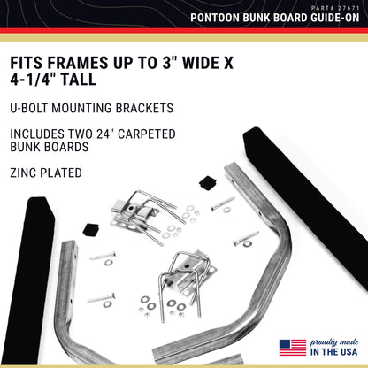 CE Smith - Trailer Pontoon Bunk Board Guide-On - Durable, Galvanized Replacement Part for Boating