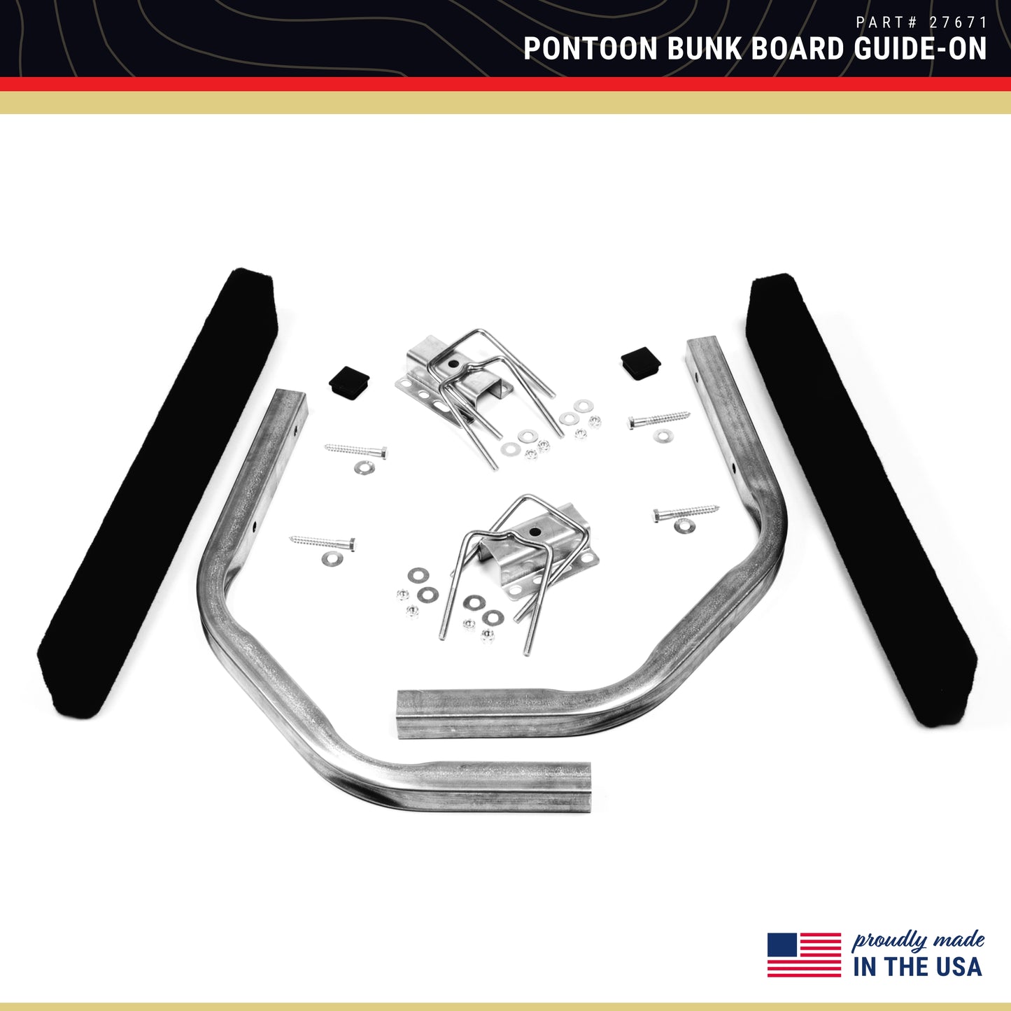 CE Smith - Trailer Pontoon Bunk Board Guide-On - Durable, Galvanized Replacement Part for Boating