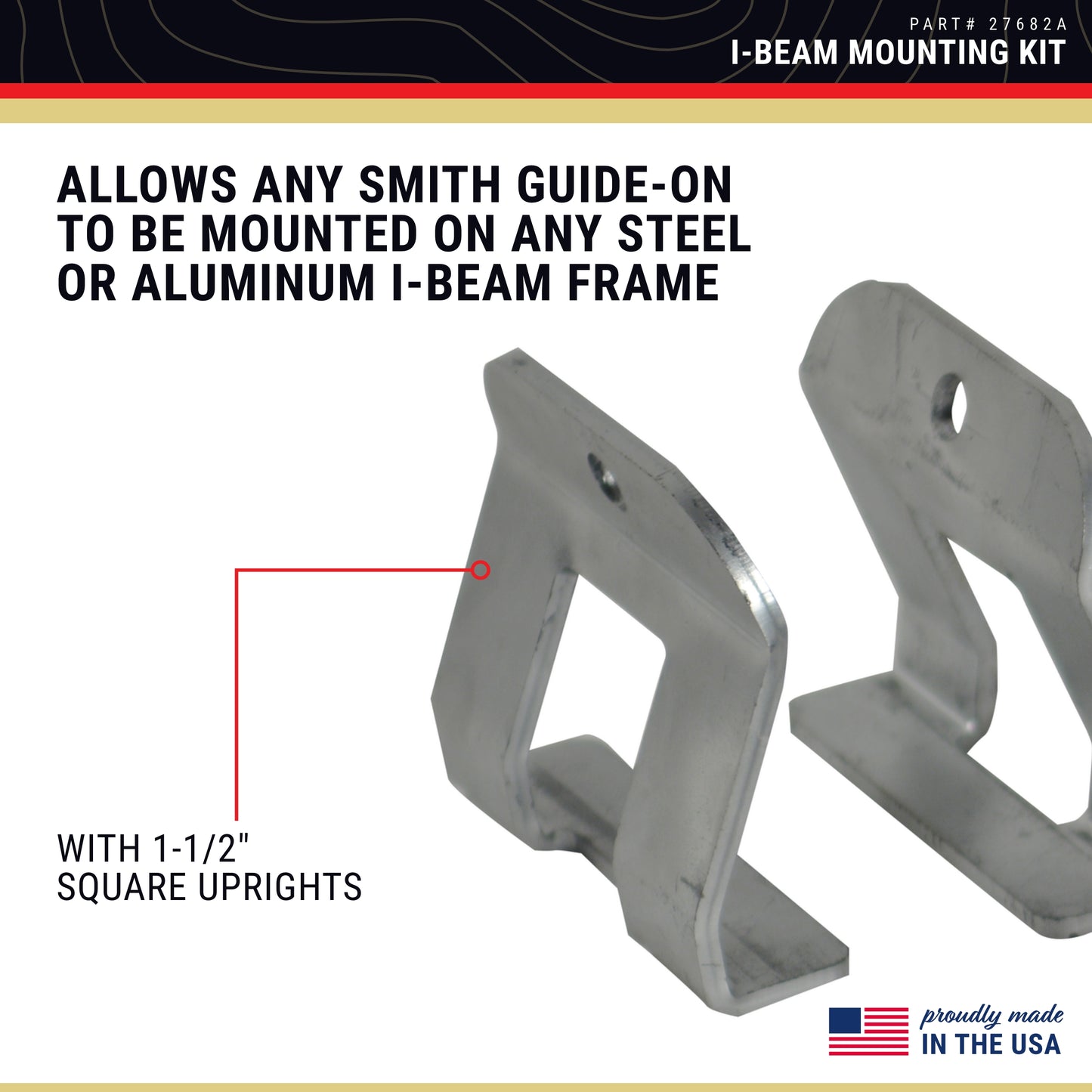 CE Smith - L-Beam Mounting Kit - Brackets, Bolts, Nuts & Washers for your Boat Trailer Accessories