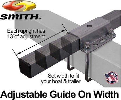 CE Smith - 27740 Guide-ON Post with LED Light - Durable Boat Trailer Accessory - 40"