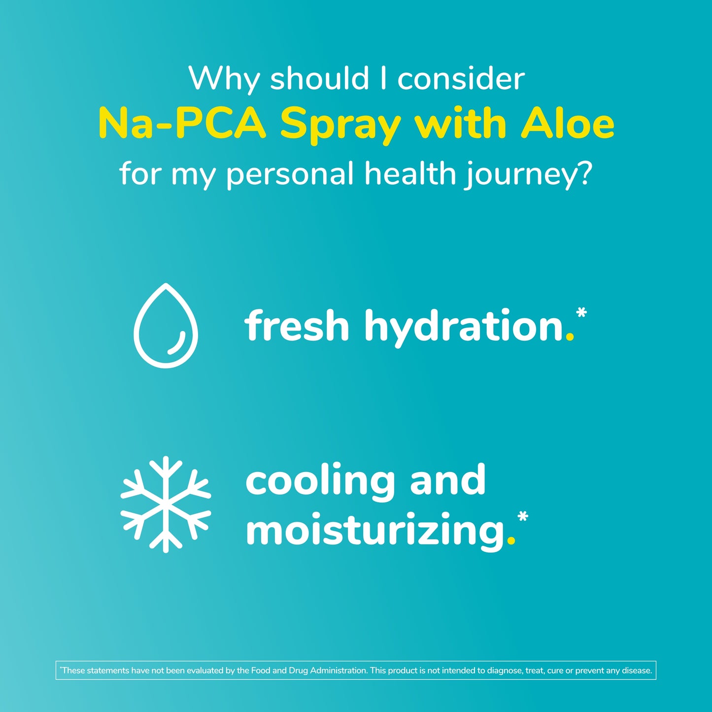 Twinlab Na-PCA Spray with Aloe Vera - Moisturizing Body Lotion for Dry Skin - Anti Aging Face Moisturizer for Women and Men - with Aloe Vera & Eucalyptus Oil 8 Oz (Pack of 2)