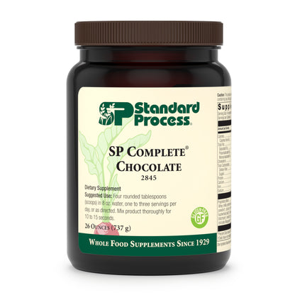 Standard Process SP Complete - Whole Food Immune Support, Liver Support, Antioxidant, and Weight Management with Rice Protein, Grapeseed Extract, and Choline - Vegetarian, Chocolate - 26 Ounce