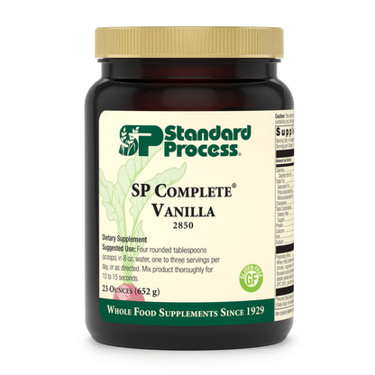 Standard Process SP Complete - Whole Food Immune Support, Liver Support, Antioxidant, and Weight Management with Rice Protein, Grapeseed Extract, and Choline - Vegetarian, Vanilla - 23 Ounce