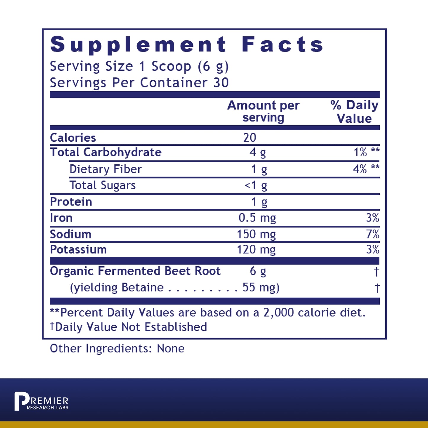 Premier Research Premier Fermented Beets, Fermented Organic Beet Powder, Dietary Supplement, 6.3 Oz (Powder)