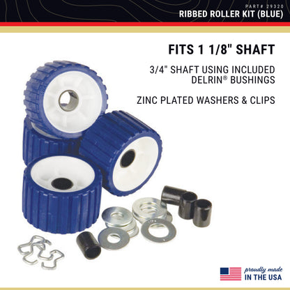 CE Smith - 29320 Ribbed Roller Kit - Blue